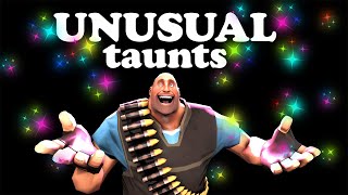 I find unusual taunts better than hats in TF2 - showcasing my humble collection!!