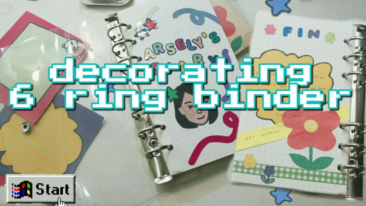 decorating my a6 6 ring binder ★ indonesia ★