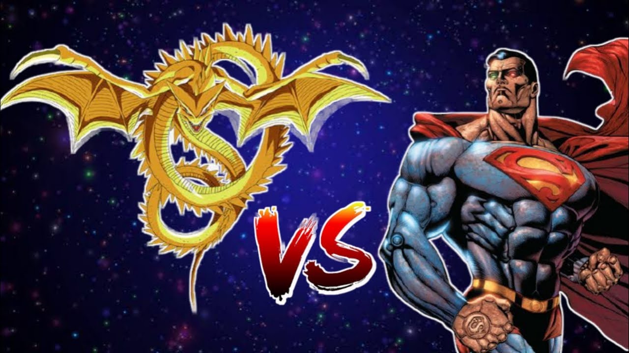 Super Shenron VS Cosmic Armor Superman | DBS Universe VS DC Universe