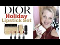 Dior Holiday Lipstick Gift Set 2021 | ROUGE DIOR MINAUDIERE | Dior Holiday lipstick coffret