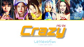 Download lagu Crazy- LESSERAFIM (AI) OT6 #colorcodedlyrics #aicover #ai#garam #lesserafim
