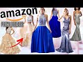 Trying On PROM DRESSES From AMAZON!!! **Huge Success + GIVEAWAY**