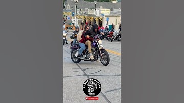Man And Girlfriend Fail Burnout With Harley Davidson Dyna At Laconia Motorcycle Week 2025