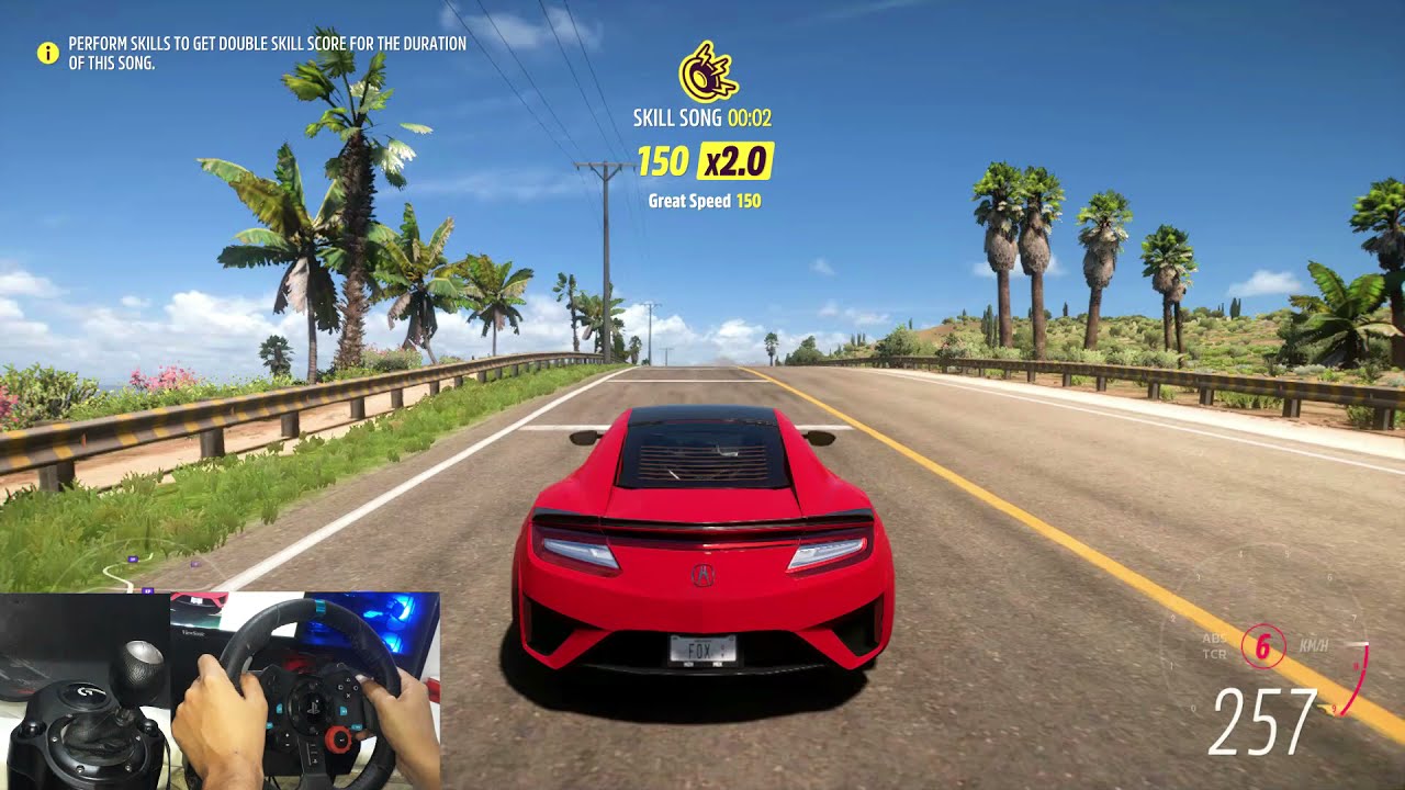 Acura NSX 2017 FH5 Highway Run | Logitech G29 | Forza Horizon 5