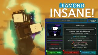 Showcasing DIAMOND Upgraded Titan TV Man in SKIBI DEFENSE (Roblox)