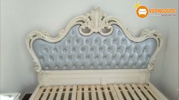 Hoàn thiện giường ngủ tân cổ điển kiểu dáng quý tộc tại nhà chị Thanh – Tân Bình