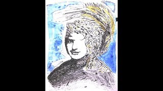 Ink portrait, of 20 year old emo youth murdered Iraq, 2012 / human rights art © A K Segan