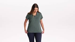 New Era ® Ladies Slub Twist Polo. LNEA301