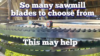 Understanding Sawmill bandsaw blade numbers and applications for each