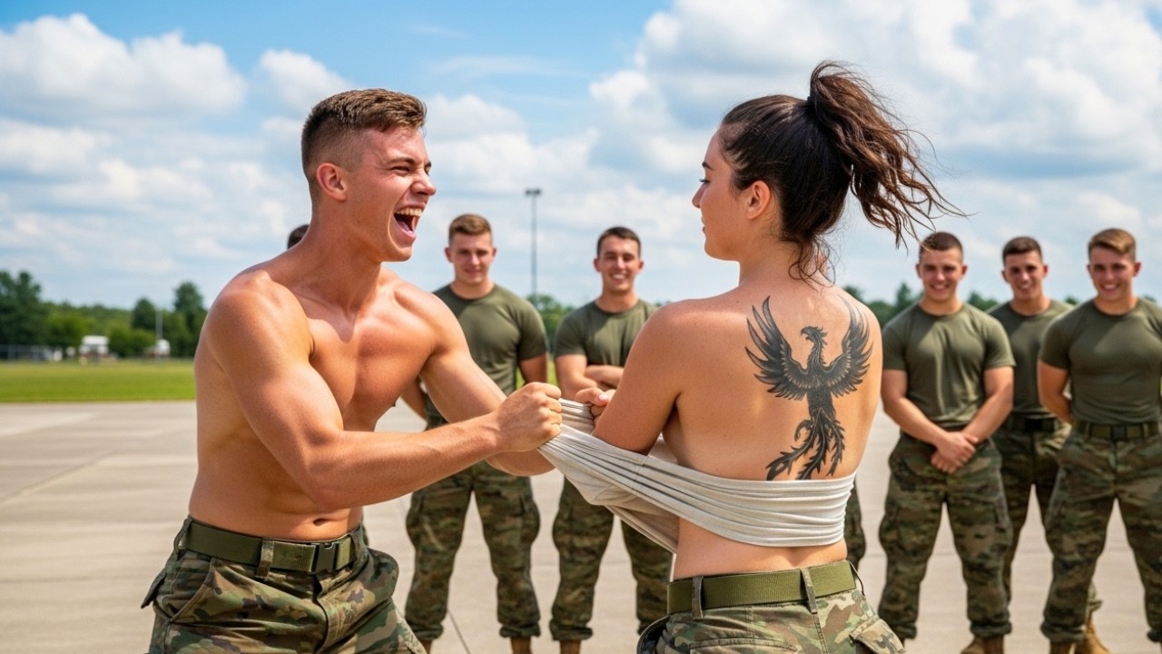 SEAL Mocked Her at NATO Camp — Then SEAL Commander Trembled at “Ghost Hawk” Tattoo on Her Back