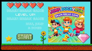 🎮 Level Up! Brain Break Game | Jump, Duck, and Run on the Spot! 🏃‍♂️🎶 screenshot 5