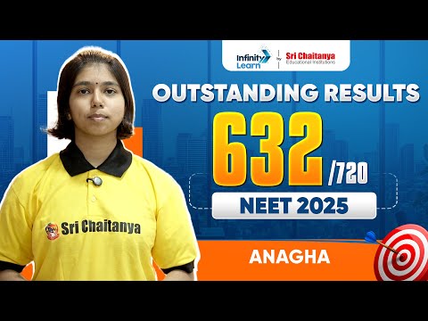 How Anagha Scored 632 in NEET 2025 | Topper Tips & Study Plan | Sri Chaitanya #neetresult #neet2025