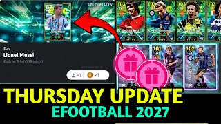 What’s Coming This Thursday in eFootball 2027? 👀 Free Messi , PFA TOTY & New Epic?