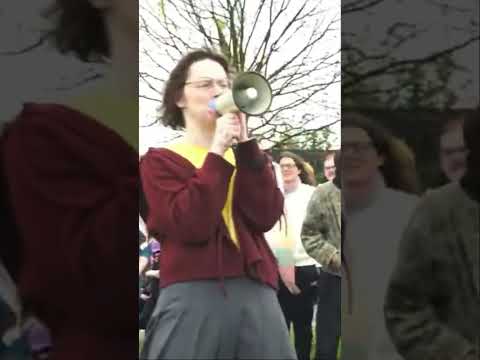 Trans activist with clown shoes threatens to use women's toilets