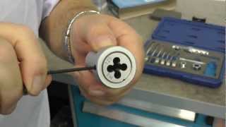 5457 Laser Tools Tap Die Set with Ratchet