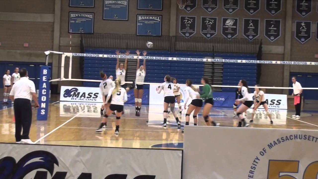 UMass Boston Volleyball vs U. of Southern Maine (10/7/14) Highlights