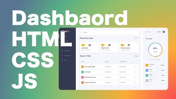 Dashboard with HTML, CSS, and JavaScript