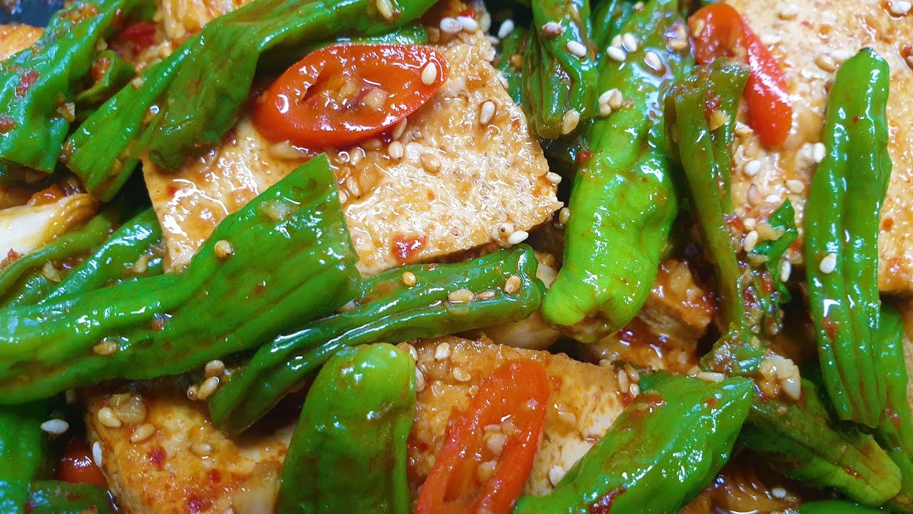 꽈리고추두부조림