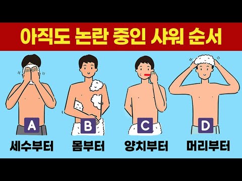 MBTI별 샤워 유형, 샤워 순서에 따른 <strong>성격</strong>, 연애 <strong>심리테스트</strong>.