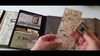 Botanical Herbal Mood lapbook  junk Journal  (using Tim Holtz supplies & paper)