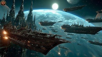 Epic Space Fantasy: Void Realms’ Ether Ships(AI 4K)