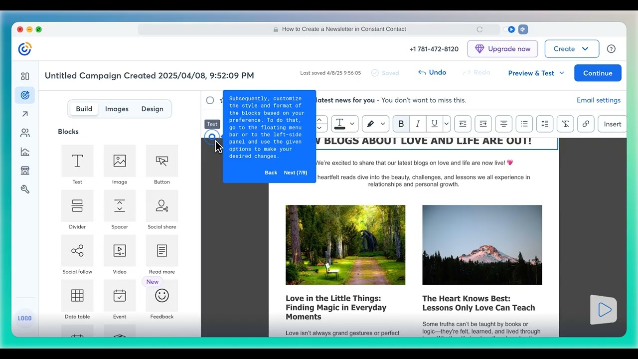 How to Create a Professional Newsletter in Constant Contact (Step-by-Step)