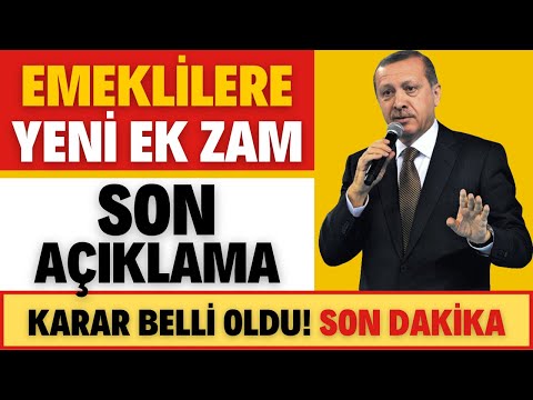 EMEKLİLERE EK ZAM