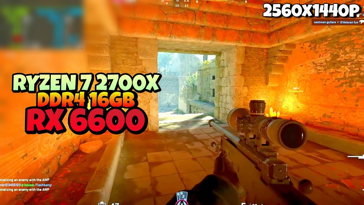 CS2 GAME FPS TEST RYZEN 7 2700X RX 6600 2024 - YouTube