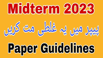 Midterm Exam 2023/ Guidelines midterm paper 2023