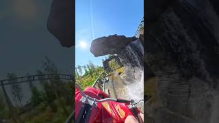 This Straddle Coaster Was Surprisingly Intense! • #shorts #pov #rollercoaster