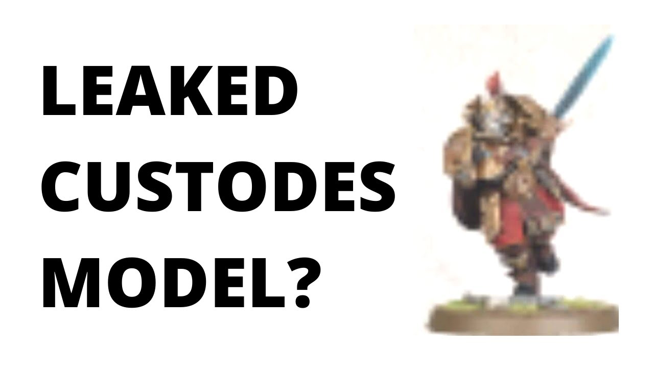 ⁣Leaked Custodes Model Spotted - Codex  Reveal on Saturday?