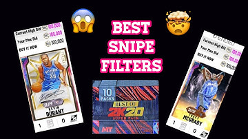 BEST OF 2K20 SUPER PACK SNIPE FILTERS! THE BEST GALAXY OPAL FILTET RIGHT NOW! NBA 2K20 MYTEAM!