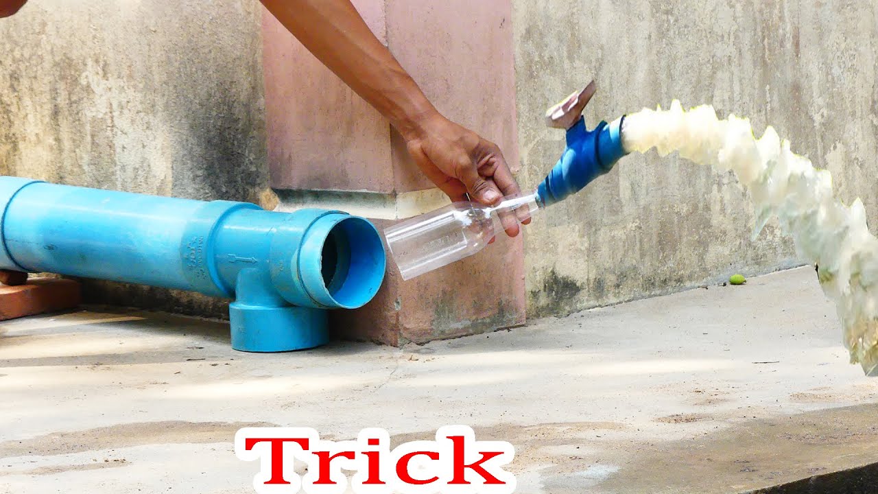 Free electricity | I turn PVC pipe into a water pump at home free  