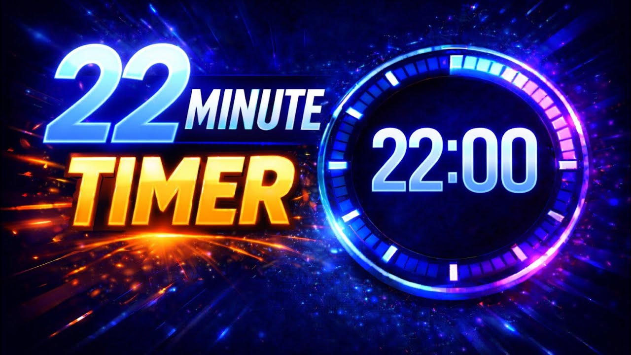 22 Minute Timer ⏱️ | Focus & Countdown | Online Timer Flow - YouTube