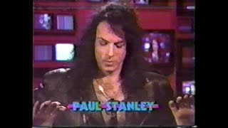 KISS - Paul Stanley on MuchMusic - 1989