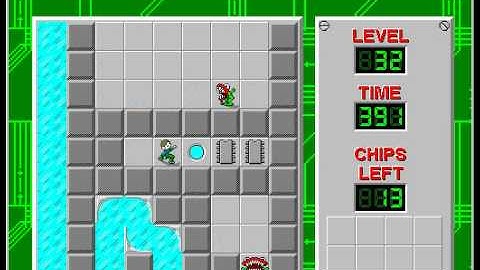 CCLP2 level 32 solution - 377 seconds