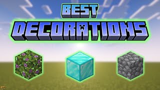 Minecraft's BEST Decoration BLOCKS