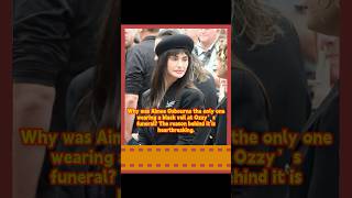 Why was Aimee Osbourne the only one wearing a black veil at Ozzy’s funeral