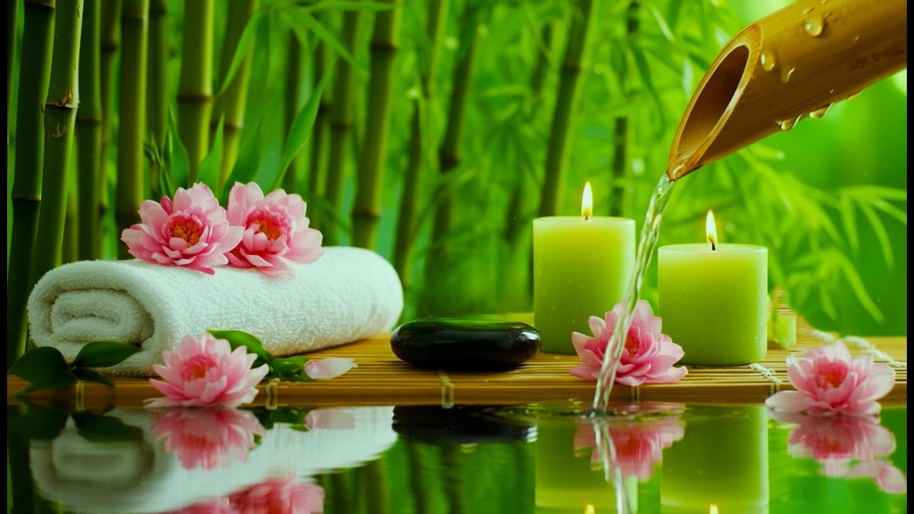 Relaxing Spa Music with Piano & Water 🌿 Stress Relief & Peaceful Sleep