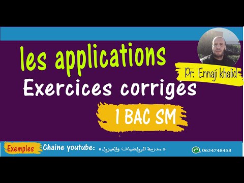 Applications 1 bac sm exercices avec corrections partie 2