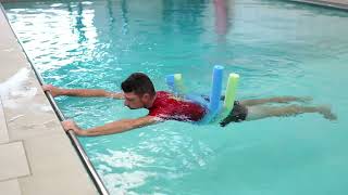 Hydrotherapy: Prone Hip Circles