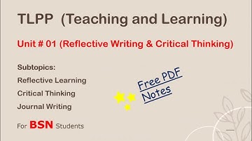 Teaching and Learning; Principles and Practices (TLPP) Unit 01 Lecture Video with Notes and Slides