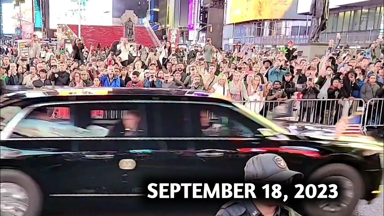 🇺🇳 UN NYC gridlock alert / Pres. Motorcade in Times Square