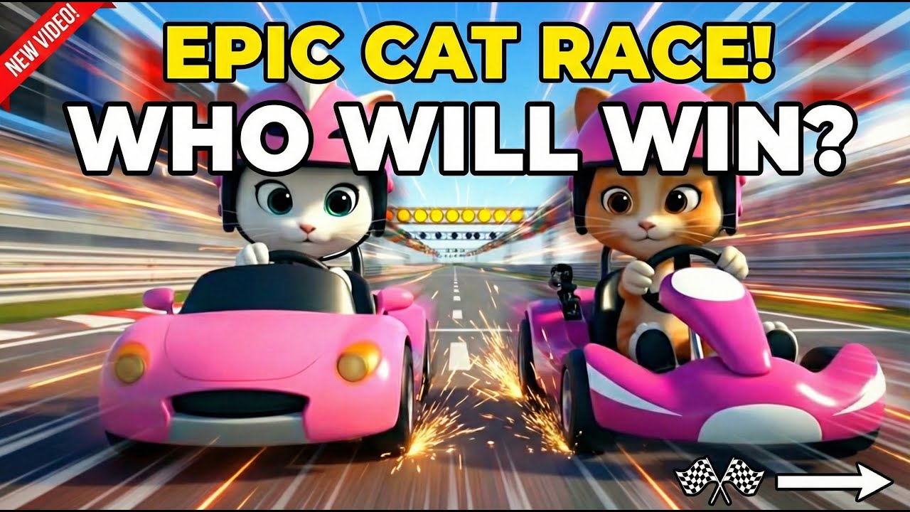 Funny Epic Cat Racing Animation | Ultimate Go-Kart Race!