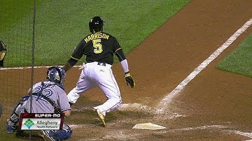 TOR@PIT: Harrison grounds an RBI double down the line