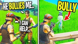 This 9 Year Old Gets Bullied In Fortnite, So I Helped... Hes So Toxic