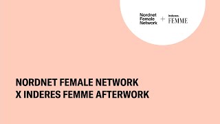 Nordnet Female Network x Inderes Femme Afterwork | Kansainvälinen sijoittaminen