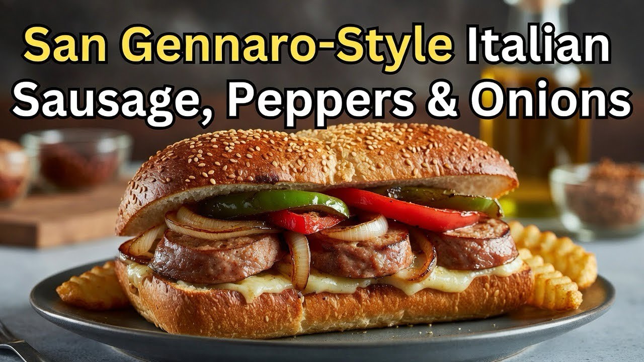 Ultimate San Gennaro Sausage & Peppers Sandwich – Snowstorm Comfort Food! 