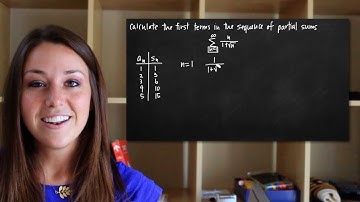 Calculating the first terms in a series of partial sums (KristaKingMath)