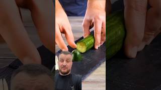 Cucumber Cutting Hack Revealed! 🥒 Real or Fake? #shorts #experiment #viralhacks #sciencefacts